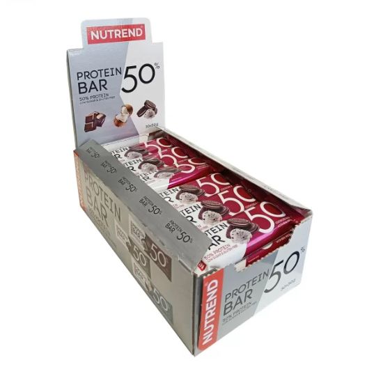 Protein Bar 50, Cookies & Cream, 30 x 50 g, Nutrend - Vitax.ro