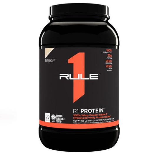 R1 Protein, Birthday Cake, 899g, Rule One - Vitax.ro
