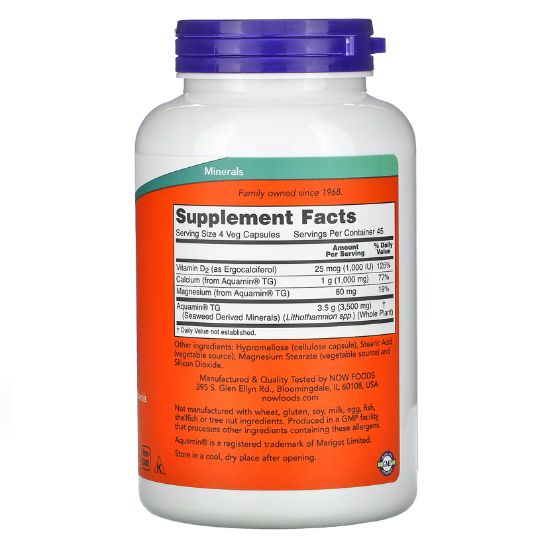 Red Mineral Algae, 180 vcaps, NOW Foods - Vitax.ro