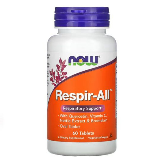 Respir-All, Allergy, 60 tablets, NOW Foods - Vitax.ro