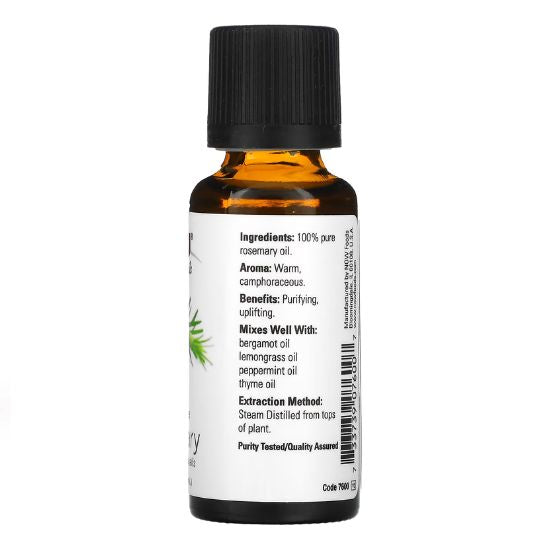 Essential Oil, Rosemary Oil, 30 ml, NOW Foods - Vitax.ro