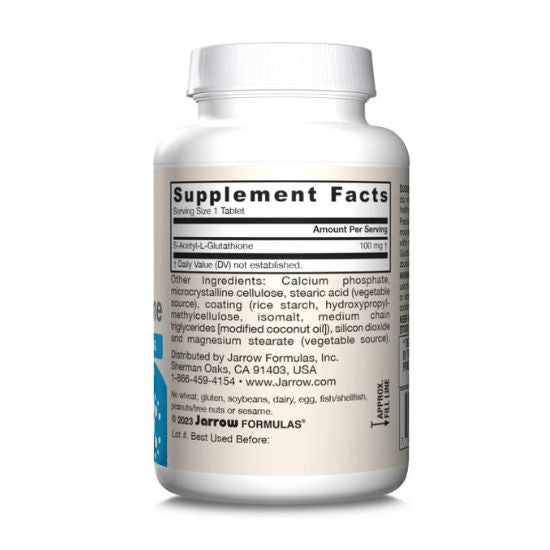 S-Acetyl L-Glutathione, 100mg, 60 tabs, Jarrow Formulas - Vitax.ro