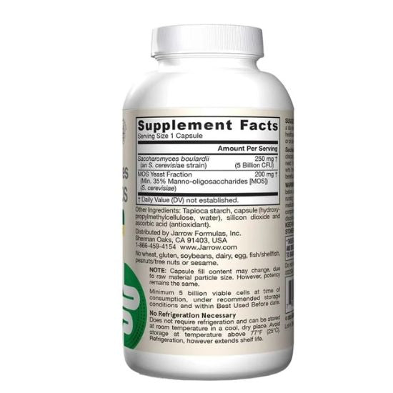 Saccharomyces Boulardii+MOS, 180 vcaps, Jarrow Formulas - Vitax.ro