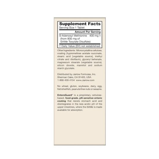 SAMe 400, 60 tabs, Jarrow Formulas - Vitax.ro