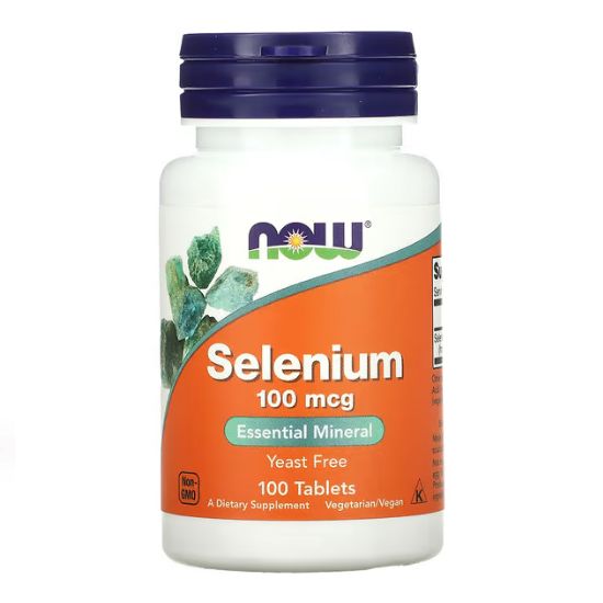 Selenium, 100mcg, 100 tabs, NOW Foods - Vitax.ro