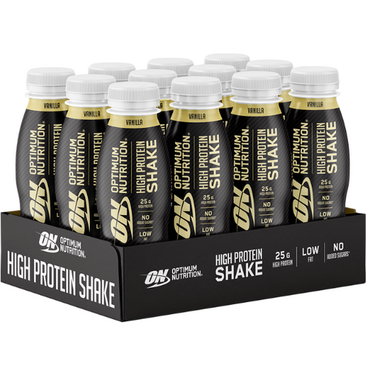 High Protein Shake, Vanilla, 12 x 330 ml, Optimum Nutrition - Vitax.ro