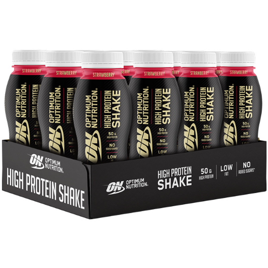 High Protein Shake, Strawberry, 12 x 500 ml, Optimum Nutrition - Vitax.ro