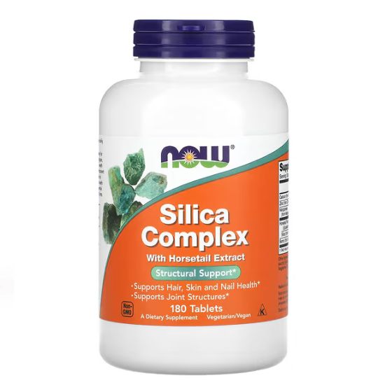 Silica Complex with Horsetail Extract, 180 tablets, NOW Foods - Vitax.ro