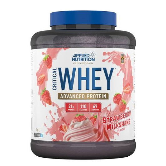 Critical Whey, Strawberry Milkshake, 2000g, Applied Nutrition - Vitax.ro