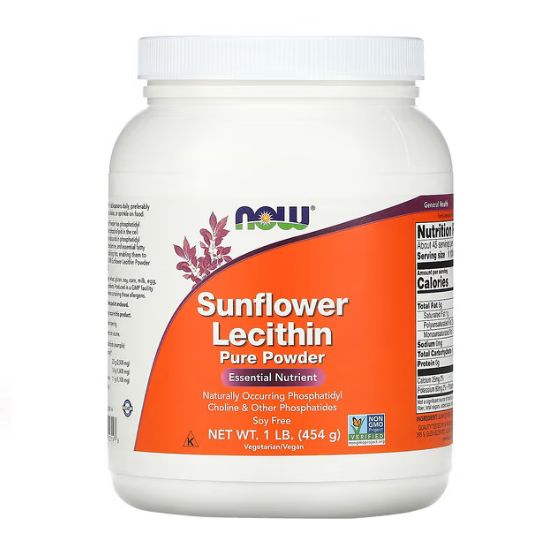 Sunflower Lecithin, Pure Powder, 454g, NOW Foods - Vitax.ro