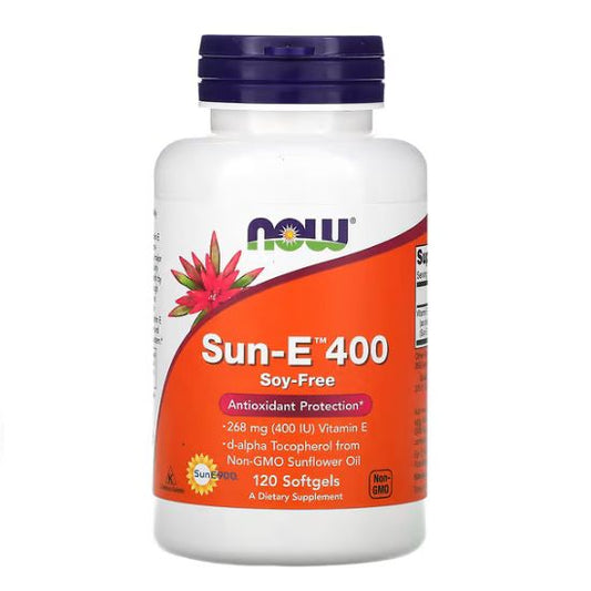 Sun-E, 400 IU, 120 softgels, NOW Foods - Vitax.ro