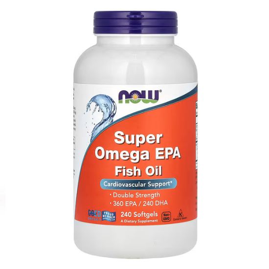Super Omega EPA Fish Oil, 240 softgels, NOW Foods - Vitax.ro
