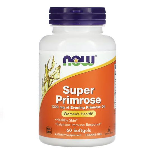 Super Primrose, 1300mg, 60 softgels, NOW Foods - Vitax.ro