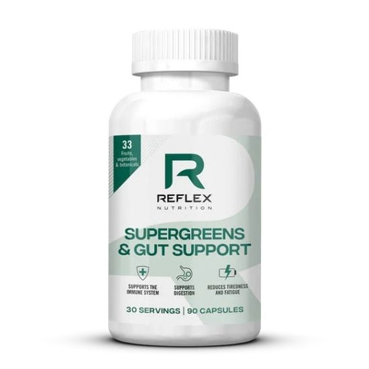 Supergreens & Gut Support, 90 caps, Reflex Nutrition - Vitax.ro
