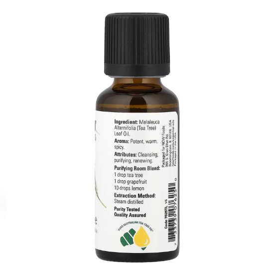 Essential Oil, Tea Tree Oil, 30 ml, NOW Foods - Vitax.ro