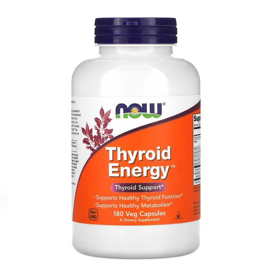 Thyroid Energy, 180 vcaps, NOW Foods - Vitax.ro