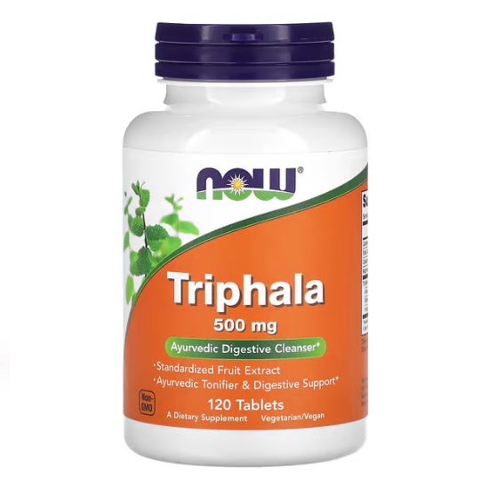 Triphala, 500mg, 120 tabs, NOW Foods - Vitax.ro