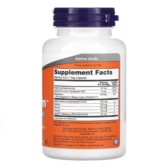 True Calm, 90 vcaps, NOW Foods - Vitax.ro