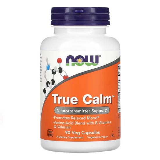 True Calm, 90 vcaps, NOW Foods - Vitax.ro