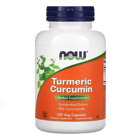 Turmeric Curcumin, 120 vcaps, NOW Foods - Vitax.ro
