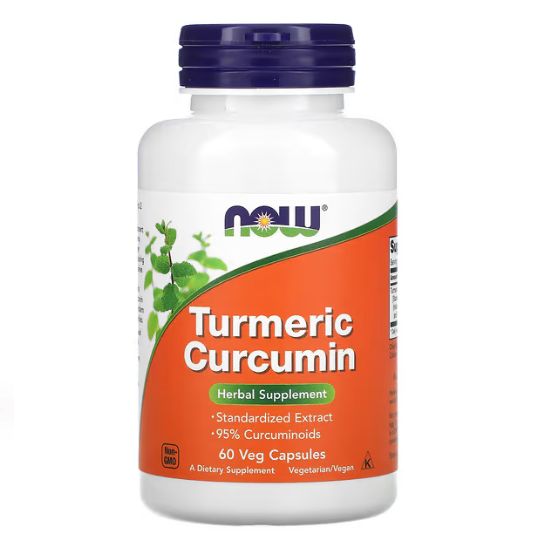 Curcumin, 60 vcaps, NOW Foods - Vitax.ro