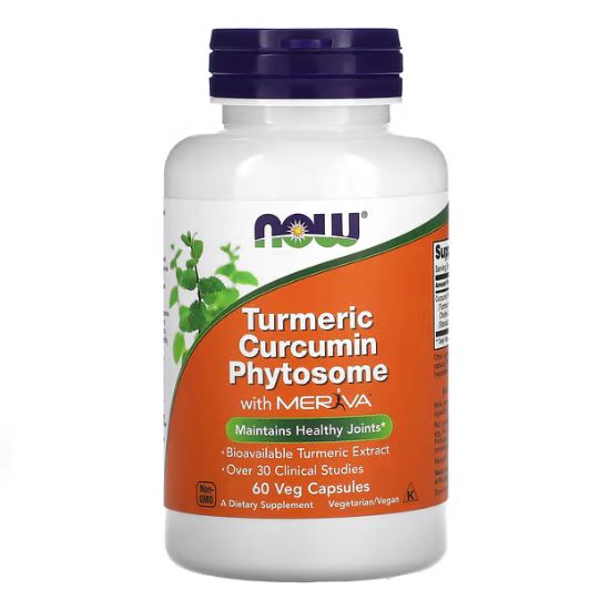 Turmeric Curcumin Phytosome with Meriva, 60 vcaps, NOW Foods - Vitax.ro