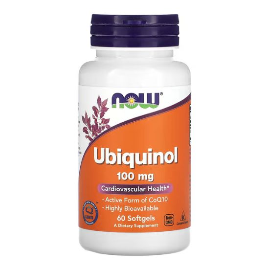 Ubiquinol, 100mg, 60 softgels, NOW Foods - Vitax.ro