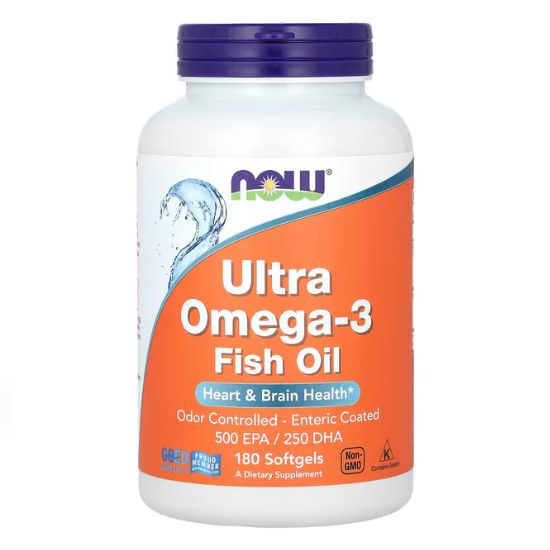 Ultra Omega-3, 180 softgels, NOW Foods - Vitax.ro