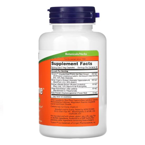 Vein Supreme, 90 vcaps, NOW Foods - Vitax.ro