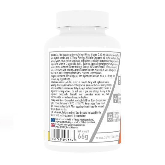 Vitamin C Plus, 60 tabs, Dorian Yates - Vitax.ro