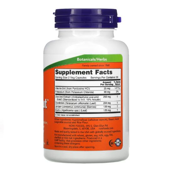 Water Out, 100 vcaps, NOW Foods - Vitax.ro