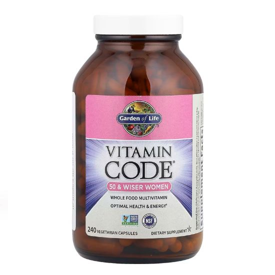 Vitamin Code 50 & Wiser Women, 240 vcaps, Garden of Life - Vitax.ro