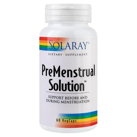 PreMenstrual Solution, Solaray, 60 Capsule Vegetale - Vitax.ro