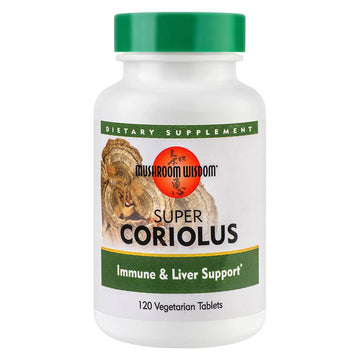 Super Coriolus, Mushroom Wisdom, 120 Tablete Vegetale Filmate - Vitax.ro