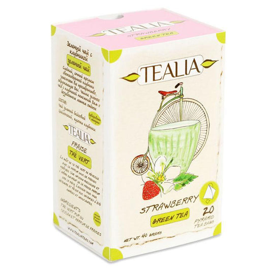 Strawberry, Tealia, Cutie cu 20 Plicuri Piramida x 2g - Vitax.ro