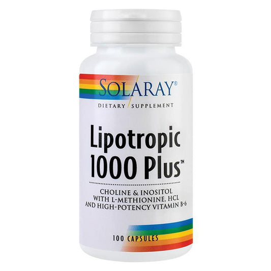 Lipotropic 1000 Plus, Solaray, 100 Capsule - Vitax.ro
