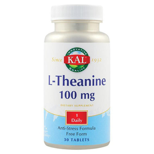 L-Theanine 100mg, KAL, ActivTab, 30 Tablete - Vitax.ro
