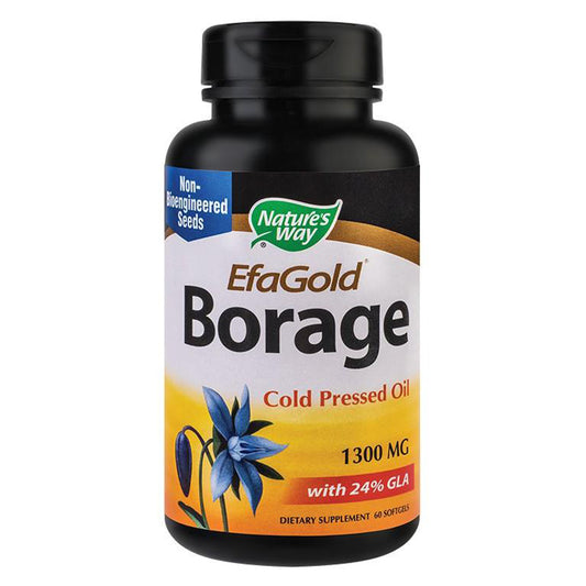 Borage Oil 1300mg, Nature'S Way, 60 Capsule Gelatinoase Moi - Vitax.ro