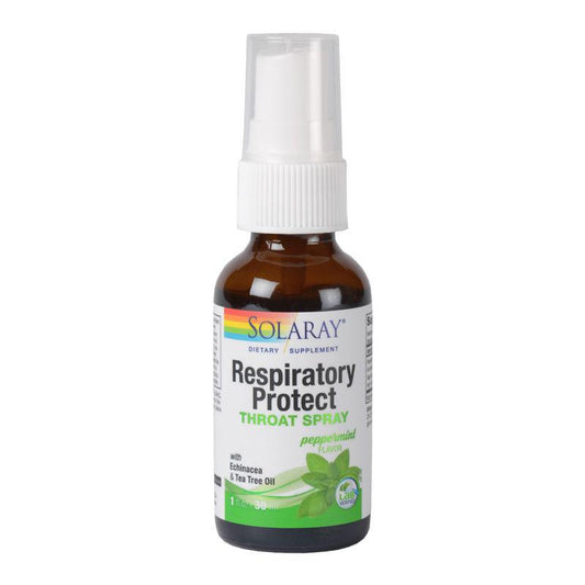 Respiratory Protect Throat Spray, Solaray, 30ml - Vitax.ro