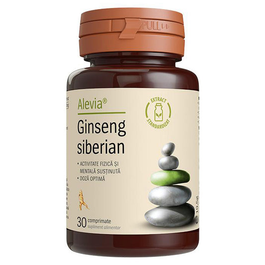 Ginseng Siberian, Alevia, 30 Comprimate - Vitax.ro