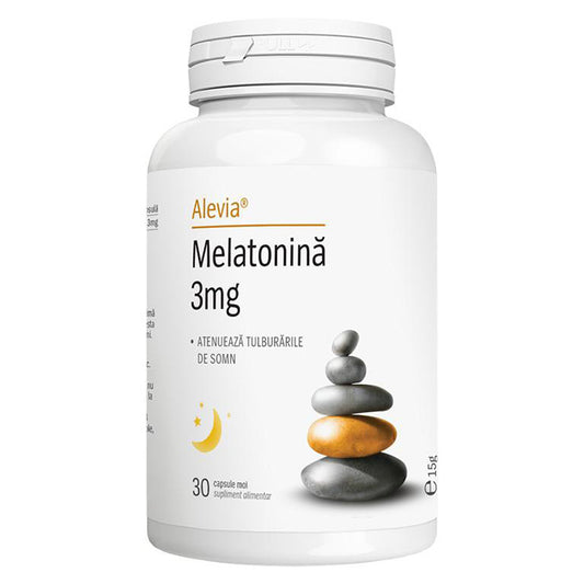 Melatonina 3mg, Alevia, 30 Capsule - Vitax.ro