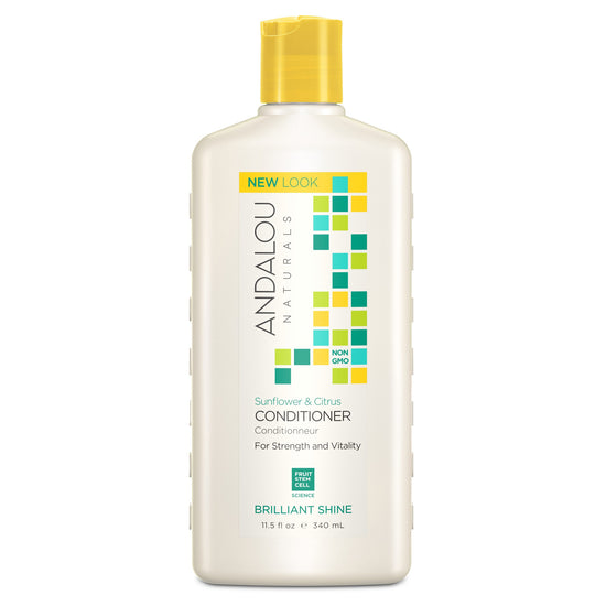Sunflower & Citrus Brilliant Shine Conditioner, Andalou Naturals, 340ml - Vitax.ro