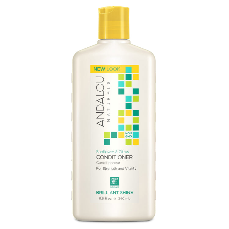 Sunflower & Citrus Brilliant Shine Conditioner, Andalou Naturals, 340ml - Vitax.ro