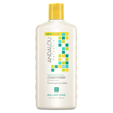 Sunflower & Citrus Brilliant Shine Conditioner, Andalou Naturals, 340ml - Vitax.ro