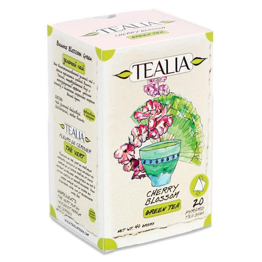 Cherry Blossom, Tealia, Cutie cu 20 Plicuri Piramida x 2g - Vitax.ro