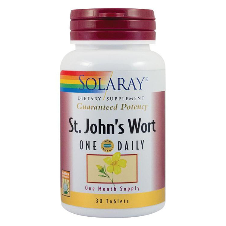 St. John's Wort - Sunatoare, 900mg, Solaray, 30 Tablete - Vitax.ro