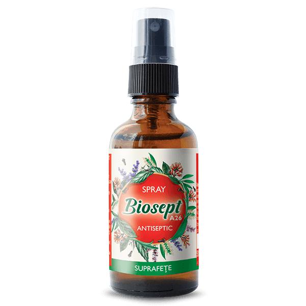 Biosept Spray Suprafete A26, Fares, 50ml - Vitax.ro