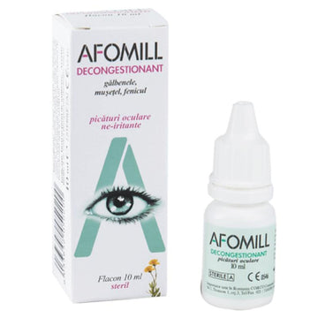 Picaturi Oculare Decongestionante, Afomill, 1 Flacon x 10 Ml - Vitax.ro