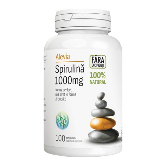 Spirulina 1000mg, Alevia, 100 Comprimate - Vitax.ro