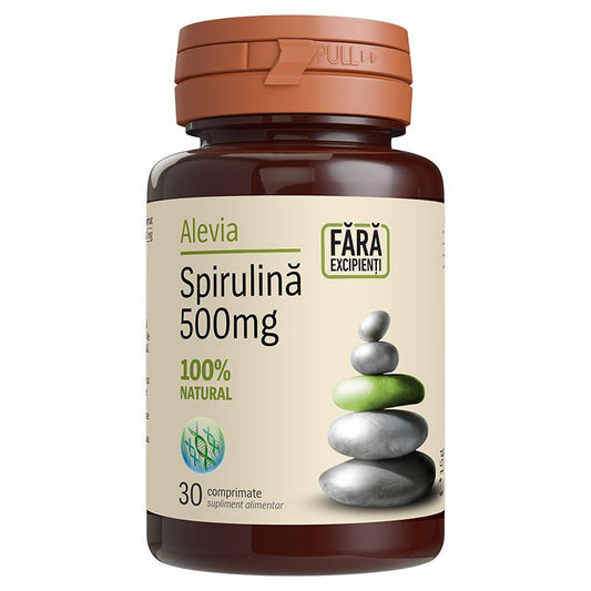 Spirulina 500mg, Alevia, 30 Comprimate - Vitax.ro